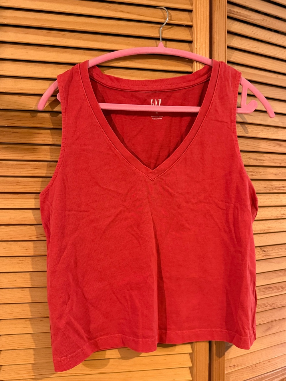 GAP Red V-Neck Tank Top and matching pant set